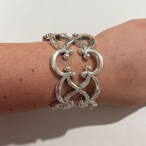 Toledo Wide Hinged Bangle by Brighton